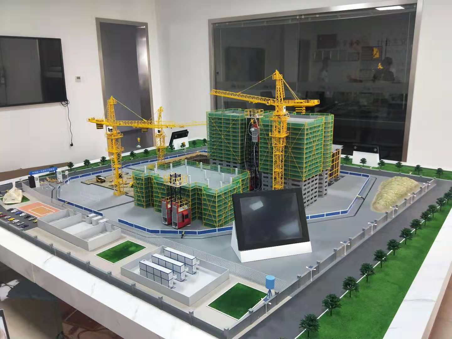 祁东县建筑施工场景模型